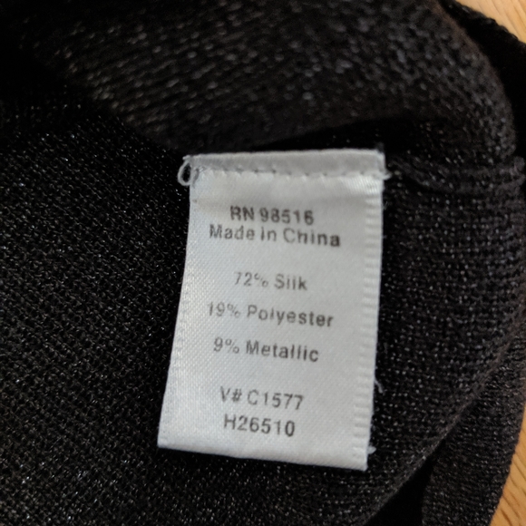 {Coldwater Creek} Sparkly Silk Top - Picture 3 of 4